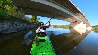 Paddling around the Lupa Island (reframed) - kayak session (Seabird Expedition Afjord Pro)