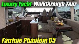 Amazing Interior !!! - 2023 Fairline Phantom 65 Debut at 2022 Cannes Yachting Festival