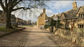 Morning Winter Walk Exploring The Famous English Cotswolds | Relaxing Sleep Nature Sounds | 4K HD
