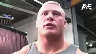 Angle remembers a tense first encounter with Lesnar: A&E WWE Rivals: Brock Lesnar vs. Kurt Angle