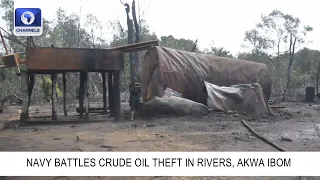 Navy Discovers Illegal Crude Oil Refinery In Rivers State