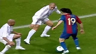 19 Year Old Messi Vs Roberto Carlos, Cannavaro, Ramos... ● Lionel Messi vs Real Madrid (22/10/2006)