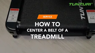 HOW TO | Center a Treadmill Belt | Tunturi Fitness