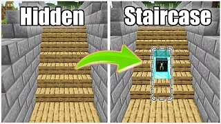 Hidden Staircase Door | Minecraft tutorial