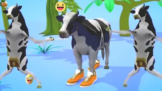 Funny Cow Dance 12 With Funny Cow Song |  Cow New Mooing Videos |  Cows Music 2022