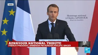 Aznavour national tribute: "In France, poets never die," says Macron