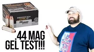 .44 magnum gel test: Sig Sauer 240 gr V-Crown JHP