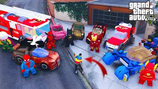 ကျွန်တော် LEGO Superhero Car တွေကိုခိုးခဲ့တယ် | I stole LEGO Superhero Cars in GTA V | SMART On Live