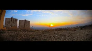 Beautiful sunset at tehran province