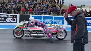 Impossible SPEED "Hold your breath - rocket-powered motorcycle breaks the world record!