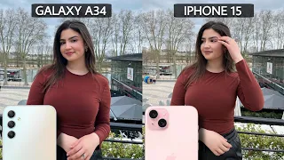 Samsung Galaxy A34 5G Vs iPhone 15 Camera Test Comparison