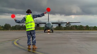 Arrival of C-27J Spartan to RAAF Base Richmond