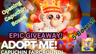 Adopt Me Capuchin Monkey Box Opening and GIVEAWAY! #adoptme #gaming #giveaway