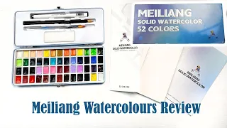 Meiliang Watercolor Paints 52 Set Review - aka Pretty Excellent Paints. So Many Colours!