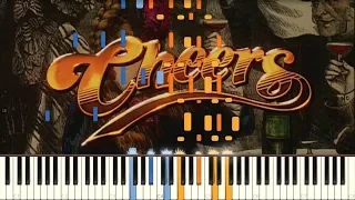 Cheers - Theme Song - Piano (Synthesia)