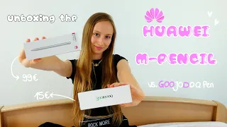 unboxing the HUAWEI M-PENCIL 🖊️✨+ comparing it to the GOOJODOQ pen - is it really worth the hype??