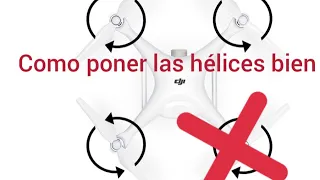 Como poner las hélices a un drone correctamente *¿Porque se gira mi drone?*