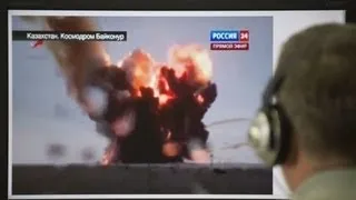 Russia Proton M Launch Failure Explosion July 2, 2013 HD