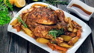 Easy Oven Whole Roasted Chicken