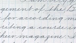Calligraphers and penman have been using the same tricks for over 100 years