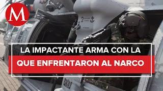 Así es el helicóptero artillado usado en la captura de Ovidio Guzmán