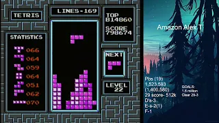 My first Rollover in NES Tetris