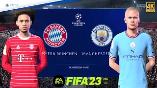 FIFA 23 PS5 - Bayern Munich vs Man City - UEFA Champions League 2023 Quarter Finals -Final | 4K