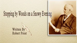 Stopping by Woods on a Snowy Evening | Robert Frost | English Poetry recitation