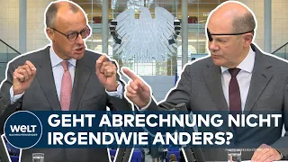 BÜROKRATIE und BUNDESWEHR: Merz (ver)sucht Abrechnung mit Ampel – Scholz bietet Deutschland-Pakt