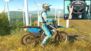 Suzuki RM-Z450 - The Crew 2 (Logitech g29 Steering Wheel + Shifter) Gameplay