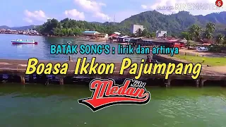 BOASA IKKON PAJUMPANG ( lirik dan artinya )