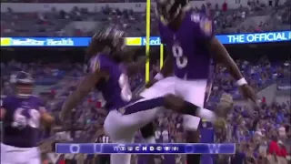 Lamar Jackson 1st Career Rushing Touchdown Rams vs Ravens