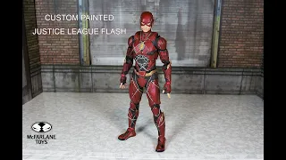 MCFARLANE TOYS CUSTOM PAINTED JUSTICE LEAGUE FLASH Action Figure Review