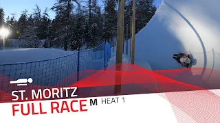 St. Moritz | BMW IBSF World Cup 2020/2021 - Men's Skeleton Heat 1 | IBSF Official