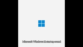 Microsoft Windows 11 startup and shutdown sound #shorts