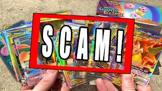 PULLED 36 SCAM "ULTRA RARES" IN A BOOSTER BOX! Fake Pokemon Cards Opening