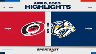 NHL Highlights | Hurricanes vs. Predators - April 6, 2023