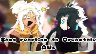 Sans aus reaction to Dreamtale aus / Gacha Clob