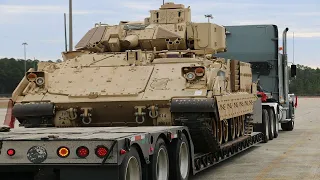 RUSSIAN ARE STUNNED AFTER THEY SAW BRADLEY'S ON EUROPEAN ROADS HEADING TO UKRAINE || 2023