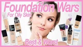 The Best & Worst Foundations - Foundation Wars Finale - Oily Skin (Drugstore Edition)