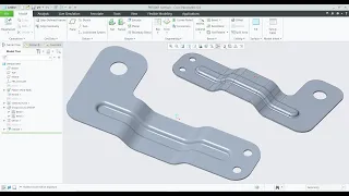 Creo sheet metal tutorials | creo sheet metal projects | Creo embossing | creo bend line | 3D models