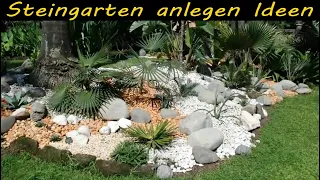 Steingarten Ideen, Steingarten anlegen Ideen