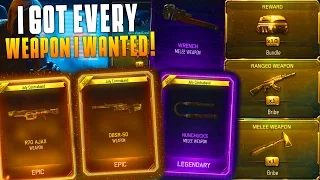 I GOT EVERY WEAPON I WANTED! (Triple Play Weapon Bribe Supply Drop Opening) 4 Weapon Bribes!