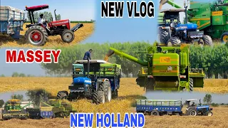 Aaj vaddi kanak 🌾🚜 New Holland 18Futti traali Full Loaded 💪 #SUKHRAJ_JOHAL03