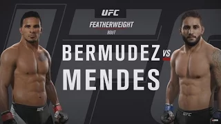EA UFC 2 - Quick Fight - Dennis Bermudez vs Chad Mendez (ONLINE GAMEPLAY)