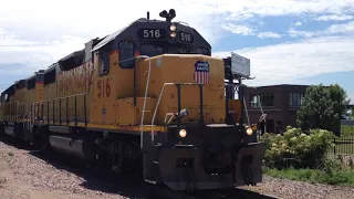 UP 516 and 501 Local, Bluff Road railroad crossing, Sioux City, IA