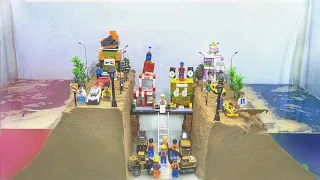 Dam Breach Experiment - Double Dam Failure caused a flooding Lego City