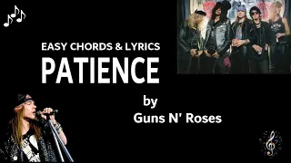 Patience by Guns N Roses - Easy Guitar Chords and Lyrics - Note: The song pitch is altered *