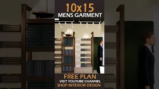 10X15 Cloth Shop | Garment Shop Interior Design Ideas | Cloth Shop Interior Design | Menswear Shop