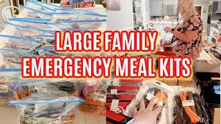 MAKING LARGE FAMILY EMERGENCY MEAL KITS in 72 HOUR EMERGENCY BACKPACKS + Emergency Prep Amazon Haul!